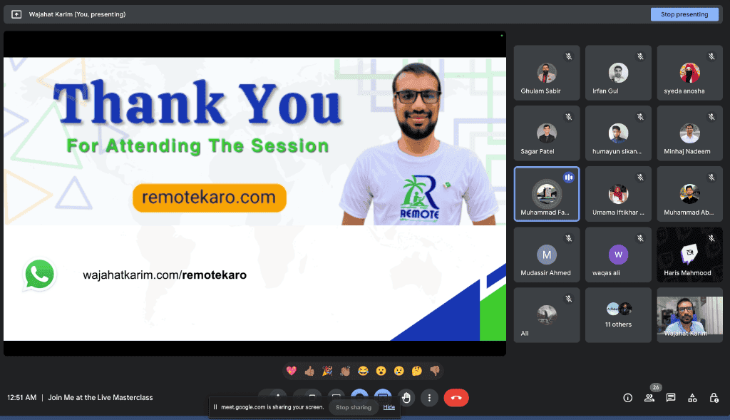 Wajahat Karim Global Masterclass