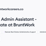 Remote Admin Assistant – Real Estate Job at BruntWork | Himalayas