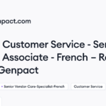 Remote Customer Service – Senior Process Associate – French – Remote RO* Job at Genpact | Himalayas