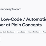 Plain Concepts hiring Low-Code / Automation Developer • Remote (Work from Home) | Himalayas
