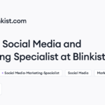 Blinkist hiring Social Media and Marketing Specialist • Remote (Work from Home) | Himalayas