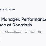 Doordash hiring Manager, Performance Excellence • Remote (Work from Home) | Himalayas